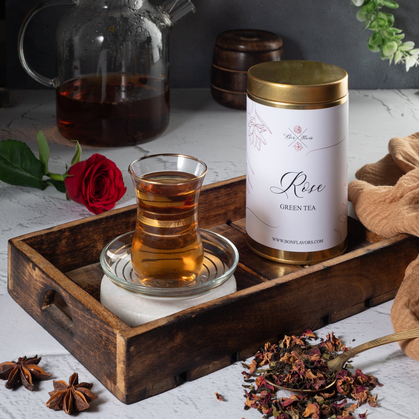 ROSE GREEN TEA
