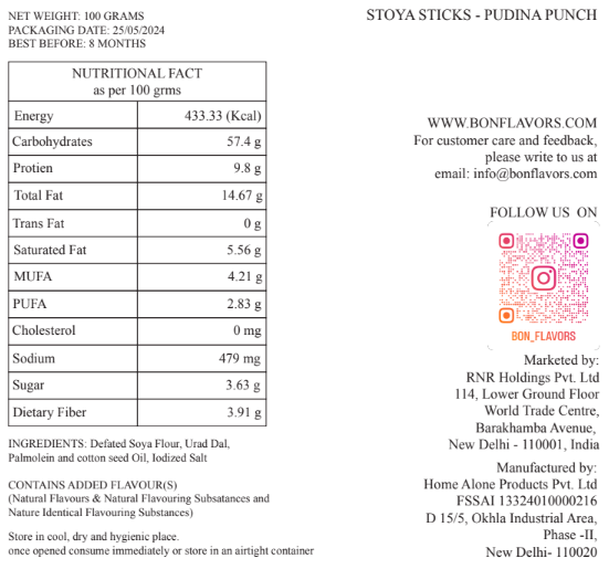 SOYA STICKS - PUDINA PUNCH