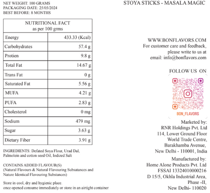 SOYA STICKS - MASALA MAGIC